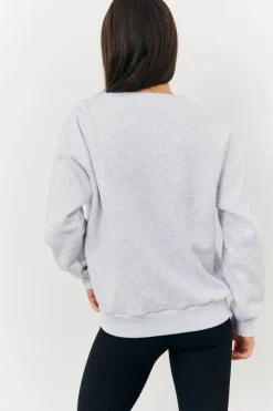 New Fits 1989 Printed Graphic Sweatshirt Grey