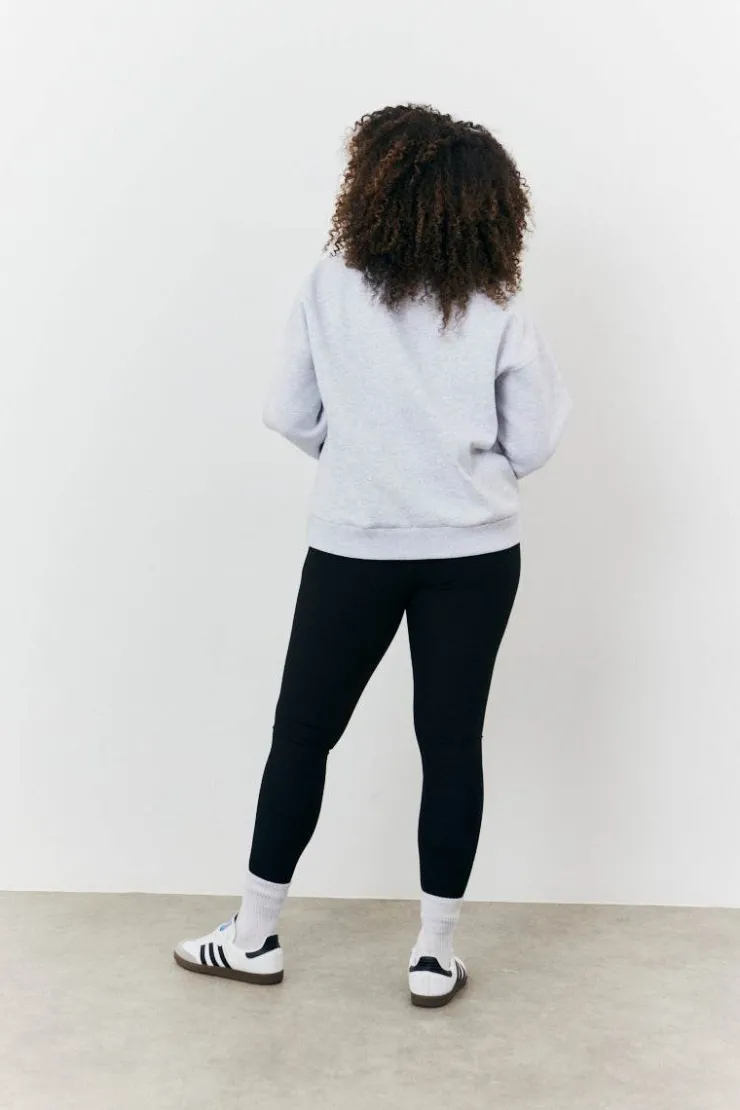 New Fits 1989 Printed Graphic Sweatshirt Grey