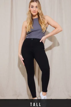 Best In The Style Adjustable Skinny Jeans Black
