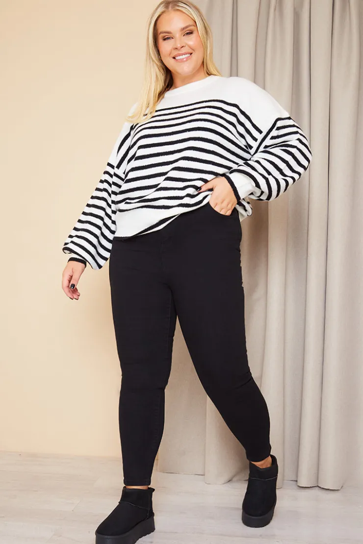 Best In The Style Adjustable Skinny Jeans Black