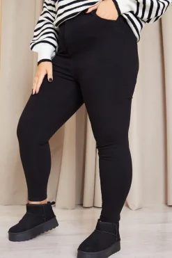 Best In The Style Adjustable Skinny Jeans Black