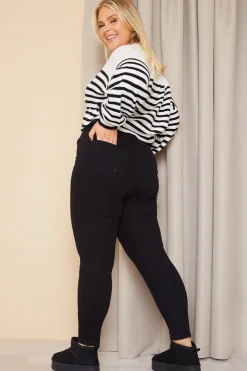 Best In The Style Adjustable Skinny Jeans Black
