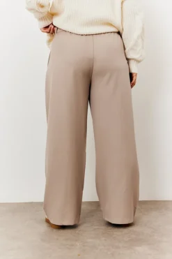 Outlet In the Style Adjustable Wide Leg Trouser Stone