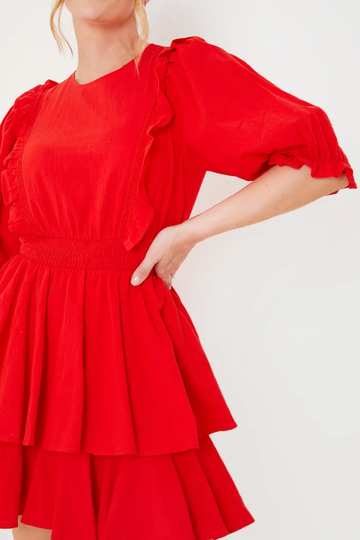 Sale In the Style Afternoon Tea Dress Red