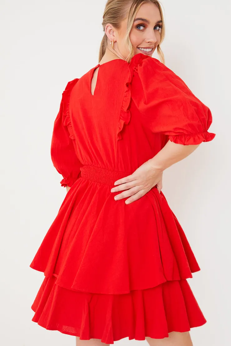 Sale In the Style Afternoon Tea Dress Red
