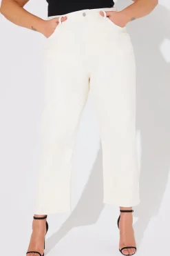 Fits Ankle Grazer Straight Leg Jean Ecru