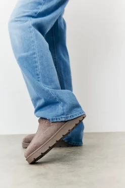 In The Style Aztec Faux Suede Shoe Taupe