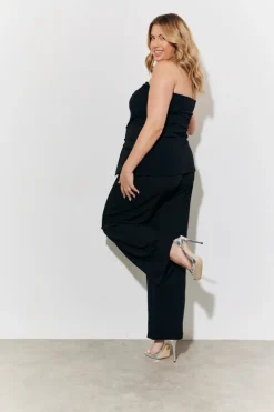 Outlet In The Style Bandeau Waistcoat Black