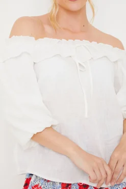 Outlet In the Style Belle Blouse White