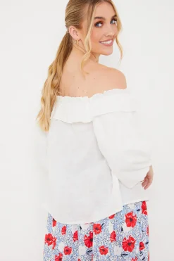 Outlet In the Style Belle Blouse White