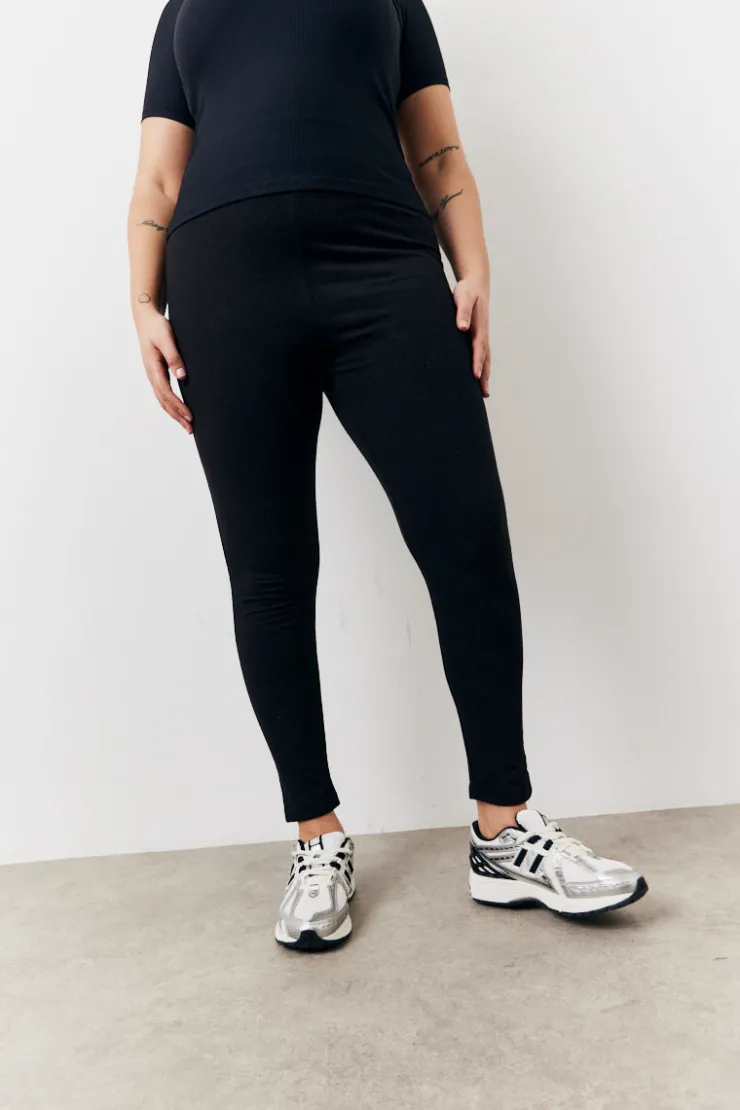 Hot In The Style 2 Pack Jersey Kickflare and Legging Black