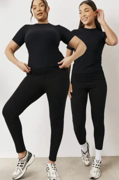 Sale In The Style 2 Pack Jersey Legging Black
