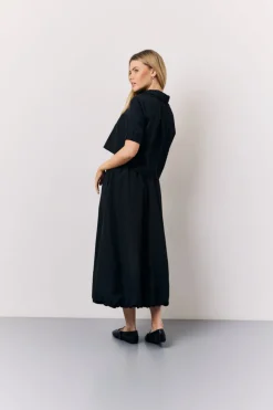 Sale In The Style Co-Ord Cropped Shirt Black