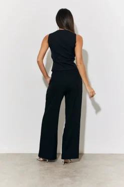 In the Style Embellished Waistcoat Black