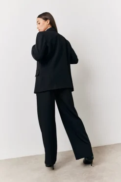 Discount In The Style Relaxed Pocket Detail Blazer Black