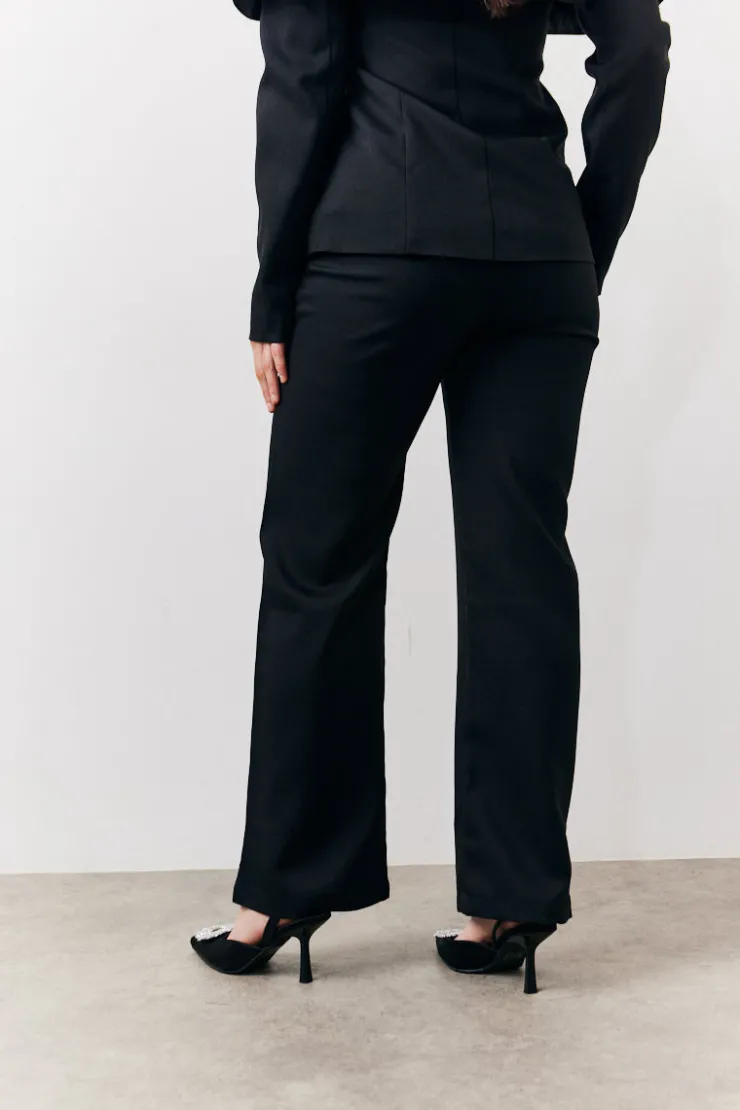 Best In the Style Tailored High Waist Trouser Black