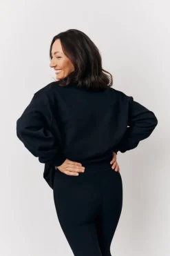 Outlet In The Style Team Bride Slogan Sweatshirt Black