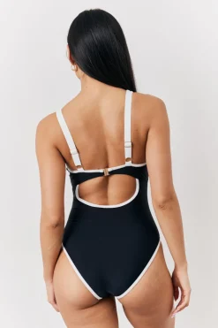 Hot Fits U Bar Swimsuit Black