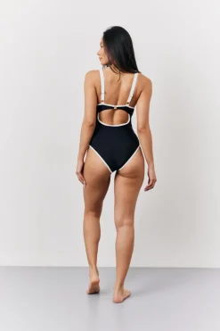Hot Fits U Bar Swimsuit Black