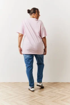 In The Style Bow Motif T-Shirt Light pink