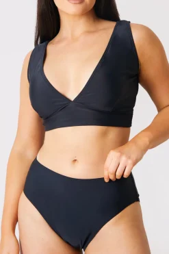 Sale In the Style Bralet Bikini Top Black