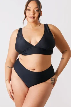 Sale In the Style Bralet Bikini Top Black