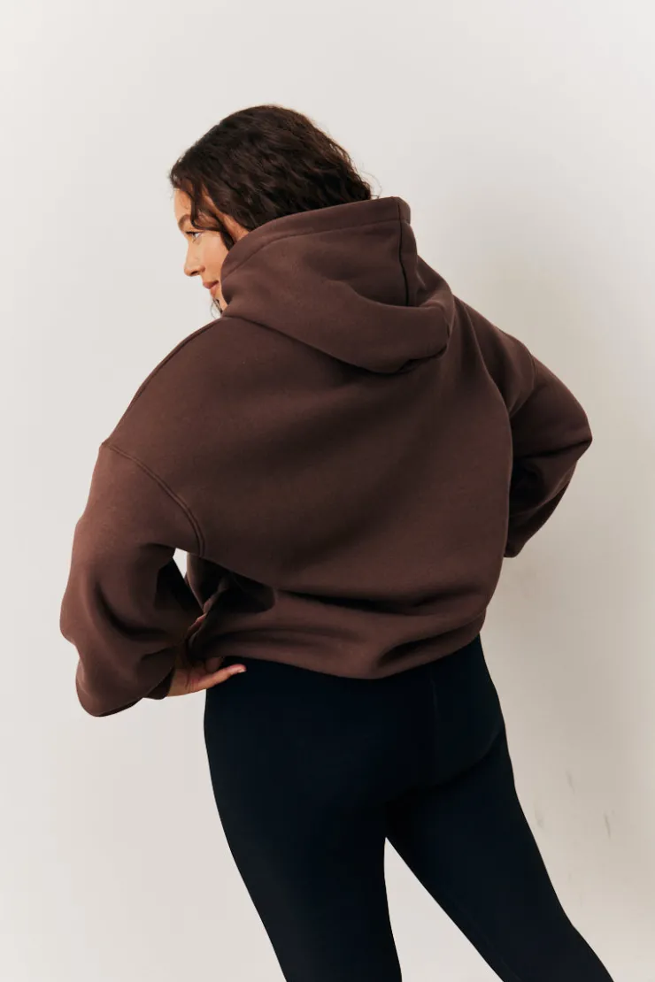 Sale In The Style Oversized Hoodie Brown