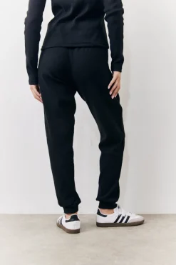 Clearance In The Style Brushed Rib Co Ord Slim Joggers Black