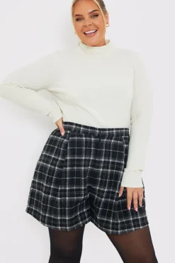 Sale In the Style Brushed Rib High Neck Long Sleeve Top