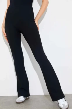 Online In the Style Built-In Bra Flare Leg Sculpt and Control Unitard