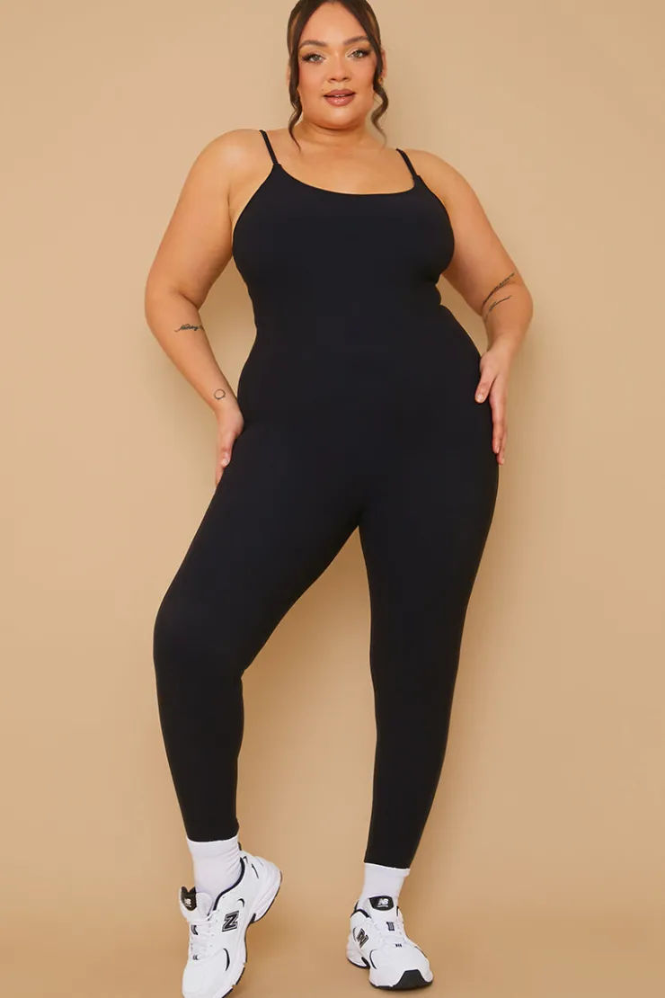 Sale Fits Built-In Bra Strappy Sculpt and Control Unitard