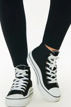 Online In The Style CANVAS HIGH TOP TRAINERS