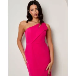 Outlet CHI CHI LONDON One Shoulder Cut Out Mini Dress in Pink