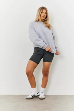Clearance Fits Contour High Waisted Cycling Shorts Charcoal