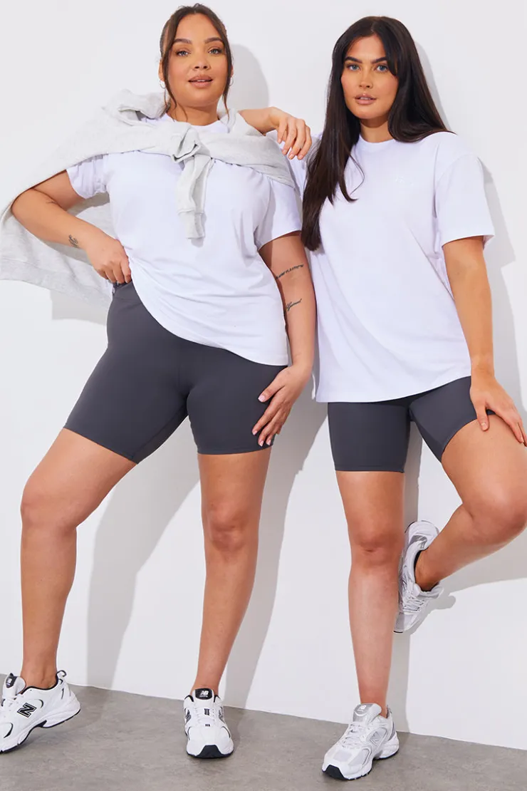 Clearance Fits Contour High Waisted Cycling Shorts Charcoal