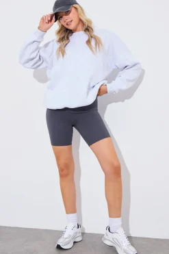 Clearance Fits Contour High Waisted Cycling Shorts Charcoal