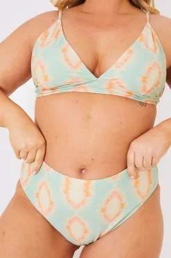 Outlet In the Style Control High Waist High Leg Bikini Bottoms Multicoloured