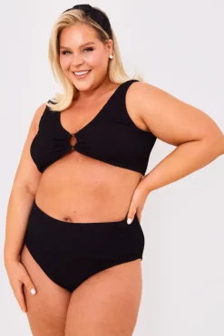 Discount Billie Faiers Controlled Textured Crinkle High Waisted Bikini Bottoms