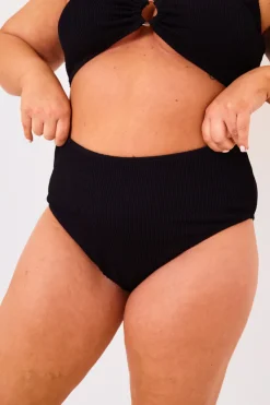 Discount Billie Faiers Controlled Textured Crinkle High Waisted Bikini Bottoms