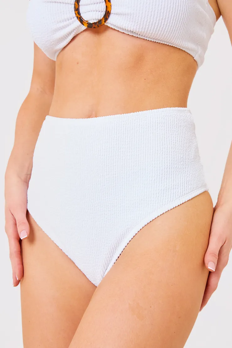 Discount Billie Faiers Controlled Textured Crinkle High Waisted Bikini Bottoms