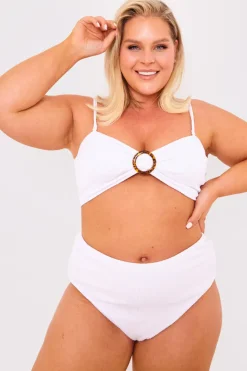 Discount Billie Faiers Controlled Textured Crinkle High Waisted Bikini Bottoms