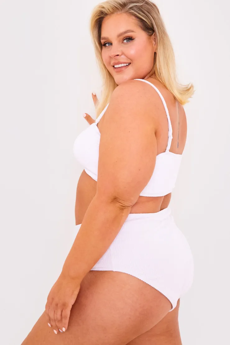 Discount Billie Faiers Controlled Textured Crinkle High Waisted Bikini Bottoms