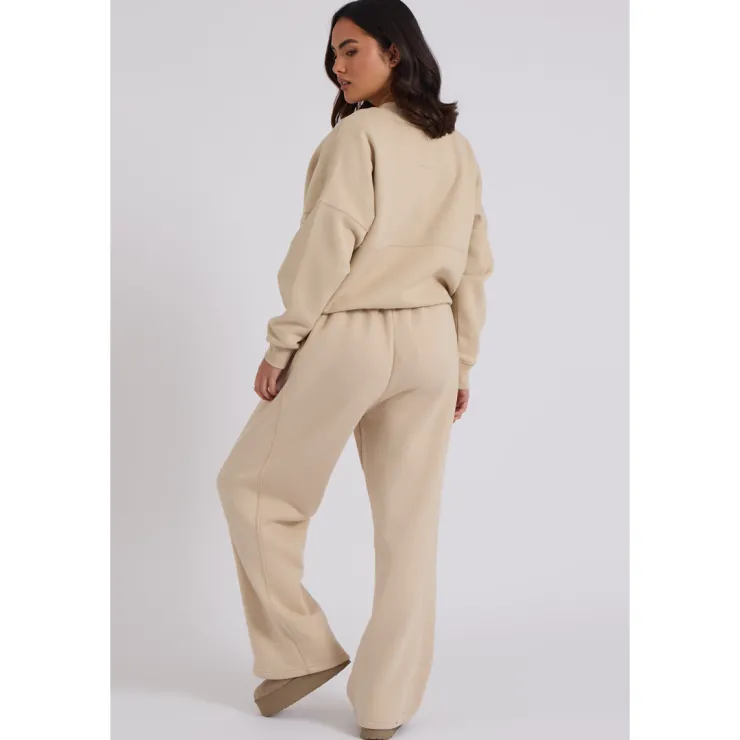 Clearance Urban Bliss Cream Bomber and Wide Leg Jogger Set