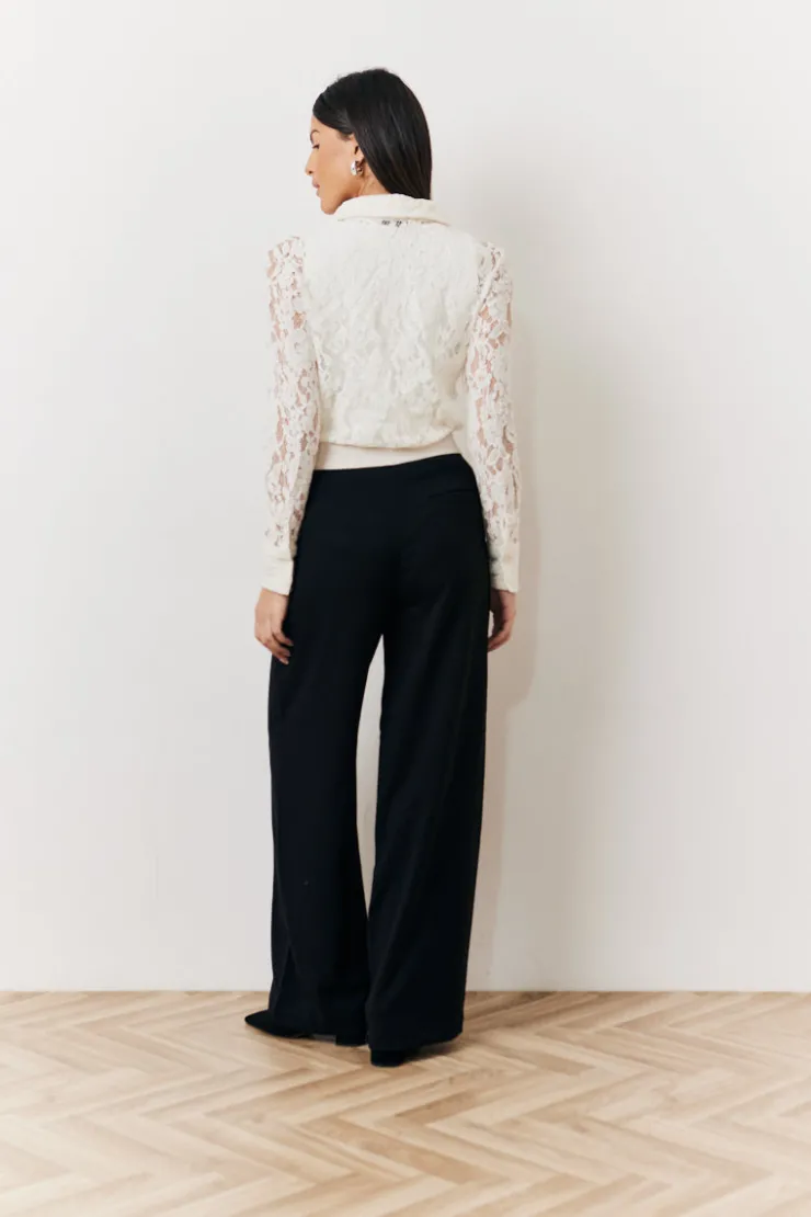 Hot In The Style Lace Shirt Cream