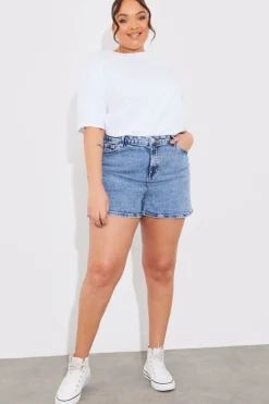 Clearance Fits Denim Mom Short