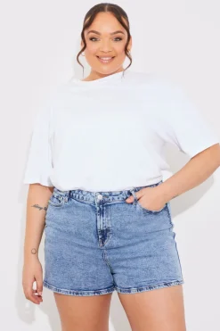 Clearance Fits Denim Mom Short