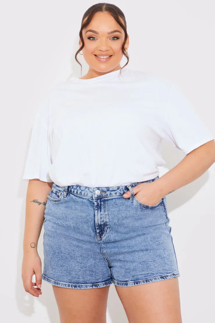 Clearance Fits Denim Mom Short