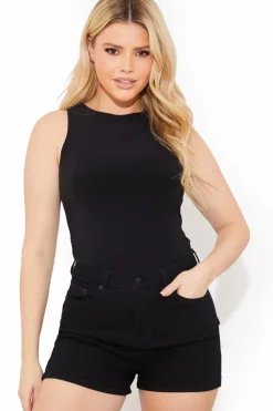 Clearance Fits Denim Mom Short