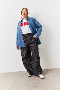 Outlet In The Style Denim Shirt Blue