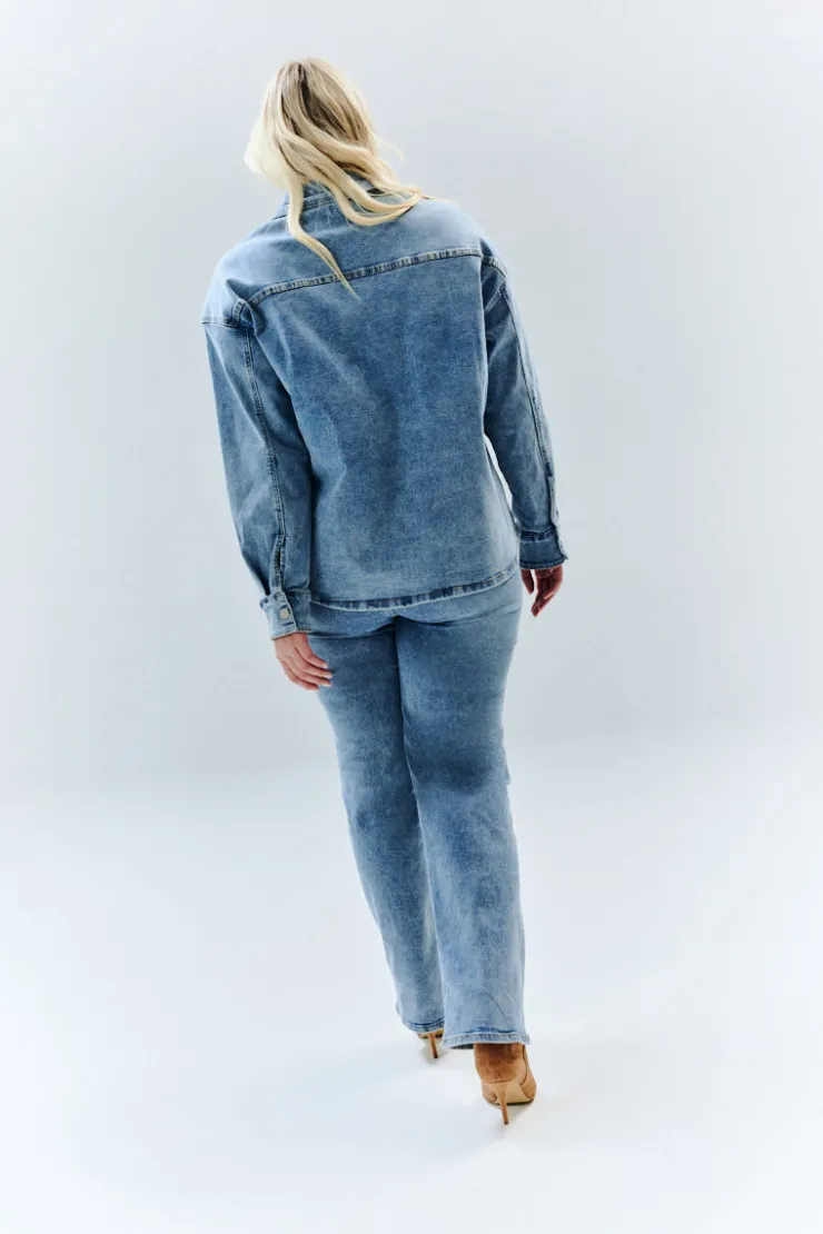 Clearance In The Style Denim Shirt Blue